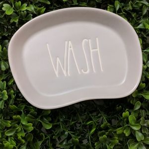 Rae Dunn WASH Tray Soap Dish Gray